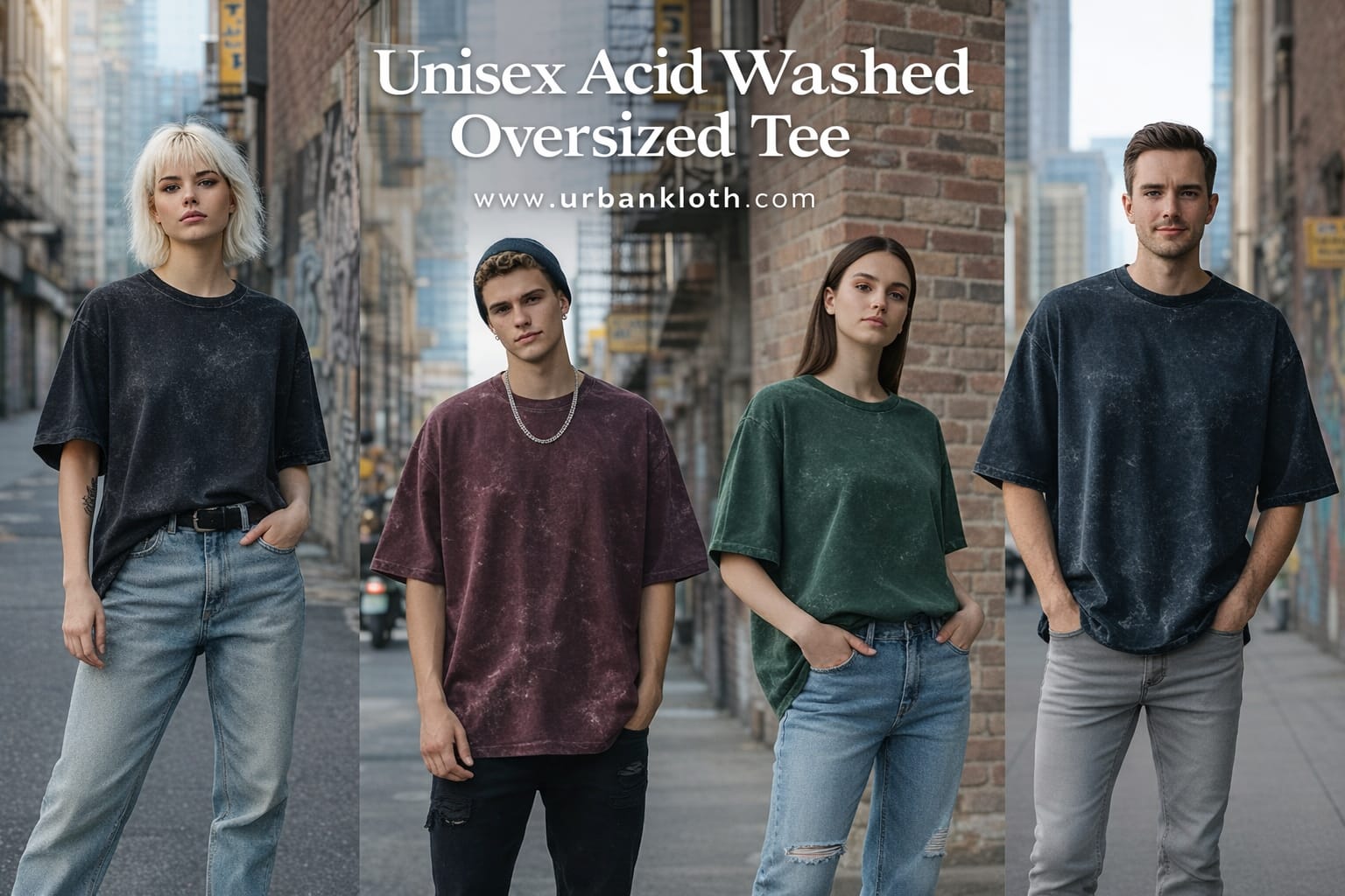 Acid Washed Oversized Tee